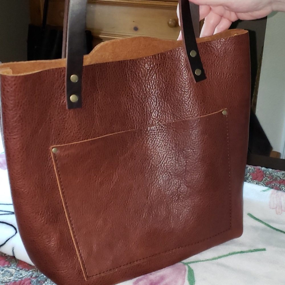 Portland leather tote
